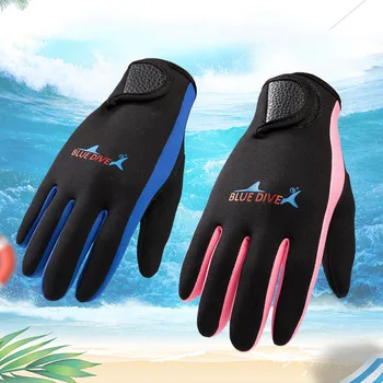 1,5 мм Неопреновые перчатки для дайвинга, противоскользящие, защищающие от холода Перчатки для гидрокостюма для женщин и мужчин