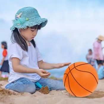 1 шт. Баскетбольный мяч со стабильным отскоком, детский бесшумный баскетбол с высоким отскоком, Бесшумный баскетбол с низким уровнем шума для обучения дриблингу детей в помещении
