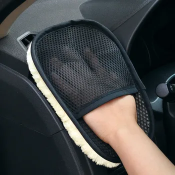 1 шт. Шерстяные перчатки для автомойки, шерстяные плюшевые перчатки для чистки автомобилей, бархатные принадлежности для автомойки