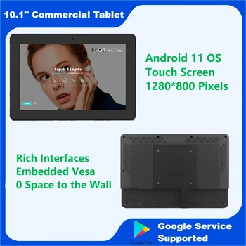 10,1-дюймовый планшет Android 11 с креплением на стену 4G + 32G Монитор С емкостным сенсорным экраном ПК Wifi Кухонный рекламный дисплей KDS VESA