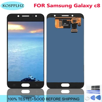 100% Тестовый новый 5,5-дюймовый ЖК-дисплей Samsung Galaxy C8 с сенсорным экраном в сборе + инструменты