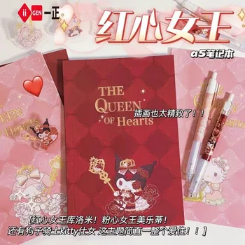 15шт Записная Книжка Sanrio Queen of Hearts с Высоким Номиналом A5Notebook Cute Cinnamoroll Mymelody Лимитированная серия Аниме-Записной Книжки