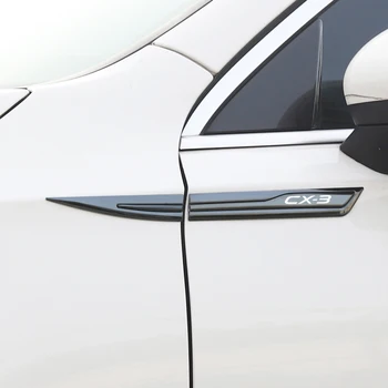 2 шт./компл. Металлическая наклейка на крыло автомобиля, внешние декоративные наклейки, Модификация Эмблемы автомобиля, Автомобильные аксессуары для Mazda CX 3