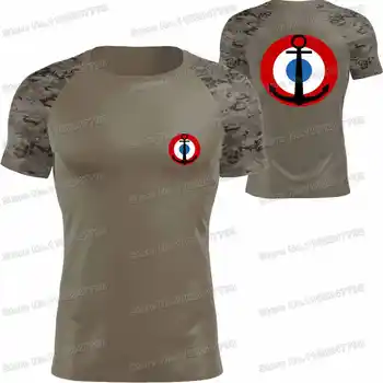 2023 Футболка французской военно-морской авиации, мужские уличные технические рубашки, одежда для фитнеса, майки для тренировок, топы, спортивная одежда для MTB, для бега