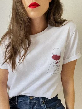 2024 Новая весенне-летняя женская футболка с оригинальным рисунком, женские повседневные футболки с круглым вырезом и коротким рукавом
