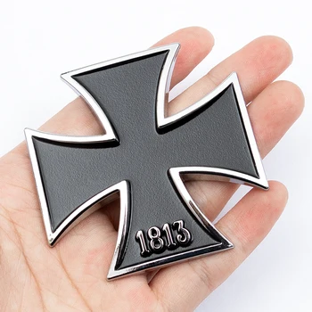 3D Германия 1813 Металлический Железный крест Для укладки автомобильных значков, наклейка на багажник, Эмблема для Peugeot Audi Bmw Chevrolet Cadillac Toyota