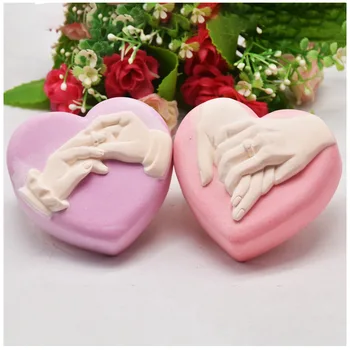 3d Силиконовая форма для мыла ручной работы в форме сердца Ручной работы, форма для свечей в форме сердца, форма для шоколада, форма для изготовления свадебного торта