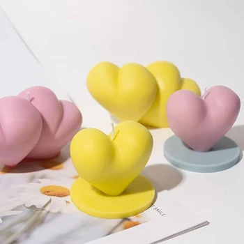 3D Силиконовая форма для свечи в виде сердца, набор для изготовления мыла, Смола, Джип, Инструмент для выпечки шоколадного торта, форма для домашнего декора, форма для подарков