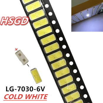 50шт ДЛЯ LG 7030 SMD LED High Power Холодный Белый Диод 110LM 6V TV Телевизор С Подсветкой Супер Яркий Diodo LED SMD 7030 Холодный Белый