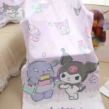 70x140 см Банное полотенце Sanrio hello kitty, большое полотенце из микрофибры Kuromi, полотенце для мальчиков и девочек My Melody Cinnamon Gemini