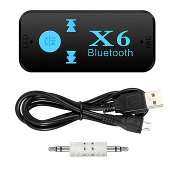 Aux Bluetooth Адаптер Для автомобиля 3,5 мм Разъем USB Bluetooth4.0 для Audi A4 A5 A6 A7 A8 Q8 Q5 S6 S7 S5 S4 RS6 RS7 3 Кнопки Smart