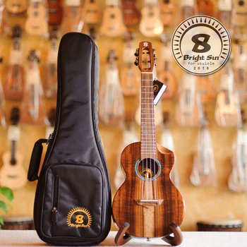 BS-21TC 21T, гавайские гитары Bright sun, размер тенора, гавайская гитара из массива дерева коа