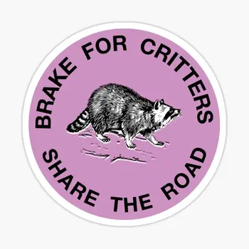 I Brake For Critters Розовый 5 шт. автомобильные наклейки для автомобильного холодильника Аниме Украшения для комнаты бампер Забавный ноутбук Милый домашний декор Окно