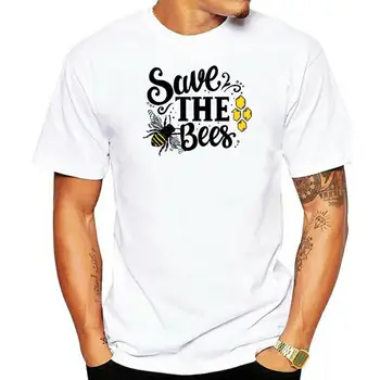Inktastic Save The Bees С Иллюстрацией Пчелы С Цветной Женской футболкой Ручной Работы, Новейшая Модная футболка