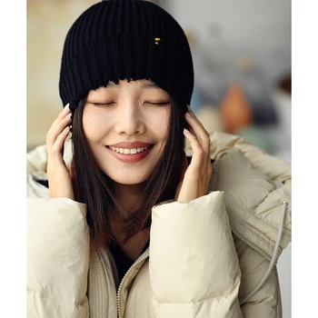 MICOCO A3107C Корейская версия повседневной простой темпераментной шерстяной шапки с теплой шерстяной шапкой baotou для женщин на осень и зиму