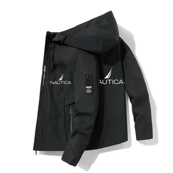 NAUTICA Весенне-осенняя мужская ветровка, Альпинистский плащ, мужская летняя куртка, водонепроницаемое пальто, куртка для рыбалки