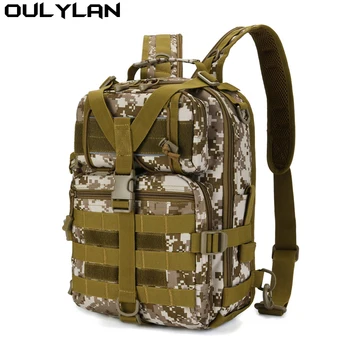 Oulylan Модный Мужской тактический рюкзак, Спортивная Большая нагрудная сумка на открытом воздухе, сумки через плечо, Многофункциональный рюкзак Molle, камуфляж