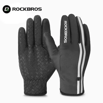 ROCKBROS Новые поступления термальных велосипедных перчаток все электрические велосипедные перчатки catch RongChang предназначены для прикосновения к мужчинам женщинам зимой