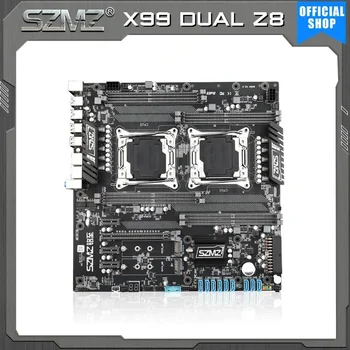 SZMZ X99 Двухпроцессорная материнская плата LGA 2011 v3 Поддержка материнской платы Xeon E5 V3 V4 Базовая пластина x99 placa mae LGA 2011-3 X99