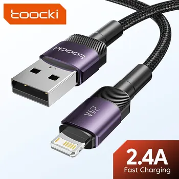 Toockiusb Lightning Кабель Для iPhone 15 14 13 12 11 Pro Max Xs Xr 8 Plus Быстрая Зарядка USB-Провод Для iPhone Зарядный Кабель Для Передачи Данных