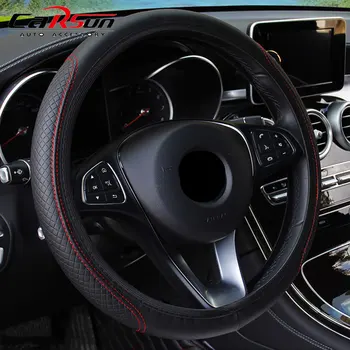 автомобильная Черная Крышка Рулевого Колеса Из Искусственной Кожи для Benz W211 W221 W220 W163 W164 W203 W204 A B C E S SLK