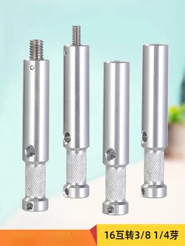 Адаптер для 16-миллиметровой алюминиевой колонны с 1/4.3/8-дюймовым хвостовым соединением взаимного поворота верхнего зерна с несколькими преобразовательными винтами для соединения с поворотом