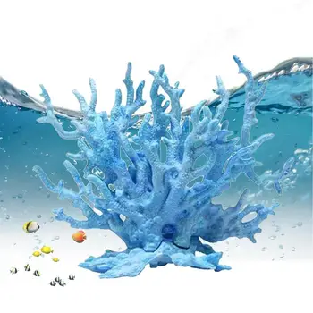 Аквариумный Коралл Подводный Искусственный Искусственный Коралл Водные Растения со Светящимся Орнаментом Пейзаж Аквариумные Фоны Аксессуар для украшения