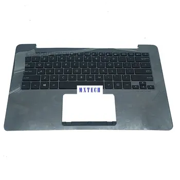 Американская Клавиатура для ноутбука ASUS Zenbook UX430U UX430UA UX430UN UX430 С подсветкой Для ноутбука, Подставка для рук, Серый 90NB0EC1-R31US0