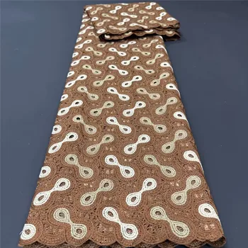 Африканская гипюровая кружевная ткань шнуровое кружево для нигерийского вечернего платья материал для пошива швейцарского вуалевого кружева в Швейцарии высокого качества