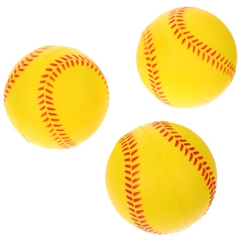 Бейсбольные мячи 3шт Тренировочные бейсбольные мячи Софтбол для детей и подростков Безопасная практика игры на поле