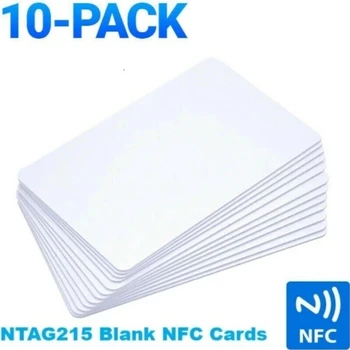 Бесплатная Доставка 10шт NTAG215 Пустая Копия Для Производства Игр NFC ПВХ Теги 13,56 МГц TagMo Водонепроницаемый RFID NFC Телефон 504 Байта Карта