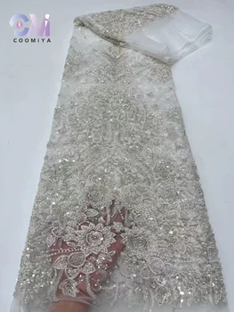 Высококачественное королевское платье для женщин, свадебное платье для вечеринок, вышивка из европейского роскошного бисера и пайеток, ткань высшего качества 606