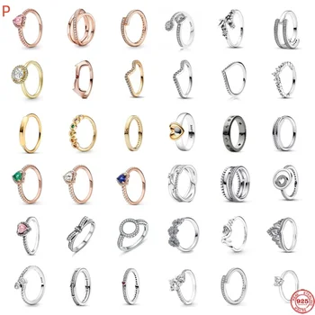 Двухслойные кольца с цирконом в виде сердца Для женщин, Европейское кольцо с кристаллом в виде сердца, тренд 2024 года, Свадебные украшения, подарок паре \