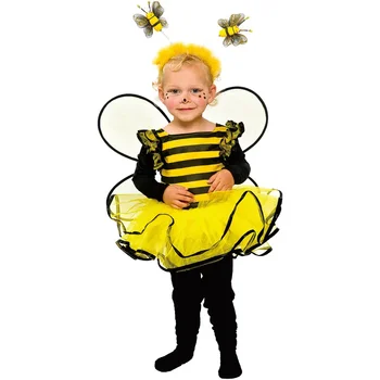 Детский костюм шмеля для девочек-животных, Маленькая сладкая пчелка, нарядное платье-пачка, карнавальный костюм на Пурим