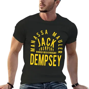 Джек Демпси, известный как Манасса Маулер в желтой футболке, топы больших размеров, пустые футболки, футболки больших и высоких размеров, футболки для мужчин