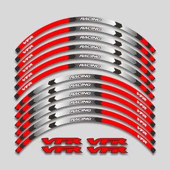 Для Honda VFR750 VFR800 VFR1200 VFR1200F VFR750 800 1200 1200F Аксессуары Для Мотоциклов Колеса Наклейки На Ступицу Обод Со Светоотражающей Полосой