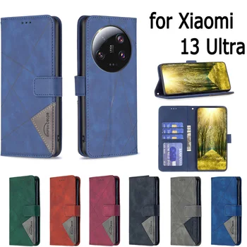 для XiaoMi 13 Ultra Case Чехол-книжка с откидной крышкой-бумажник чехлы для мобильных телефонов Чехлы сумки Sunjolly для XiaoMi 13 Ultra Cases