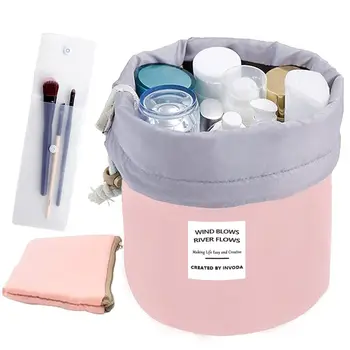 Дорожная косметичка-органайзер для макияжа, сумки для ванной комнаты, несессер на шнурке
