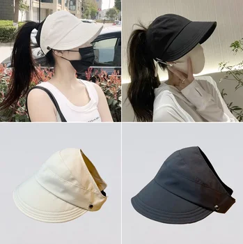 женские козырьки, модные солнцезащитные шляпы, креативная маска для лица, шляпы с крючком, новый продукт, Летняя солнцезащитная шляпа, аксессуары для одежды