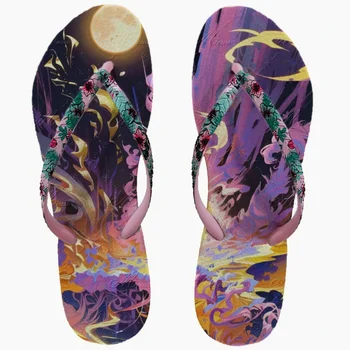 Женские летние нескользящие сандалии-клипсы EVA flip flop на мягкой подошве и износостойкая пляжная обувь