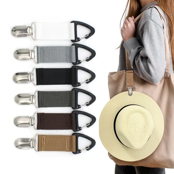 Зажимы для рюкзаков Универсальная портативная клипса для хранения шляп Холст Легкие Аксессуары для хранения Практичные гаджеты для путешествий на открытом воздухе