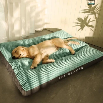 Зимняя кровать для собак, диван, теплая подушка для маленьких средних и крупных собак, кошек, корзины для спальных мест, Моющийся коврик для питомника, товары для домашних животных