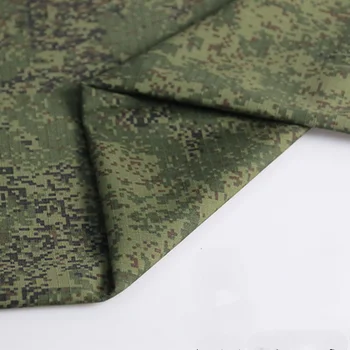 Камуфляжная ткань Emr Клетчатая полиэфирная хлопчатобумажная ткань Высокопрочное износостойкое уличное тактическое снаряжение Little Green Man Camo