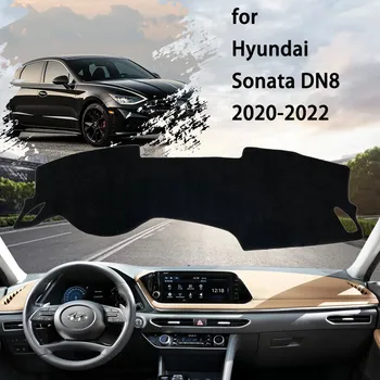 Крышка Приборной панели Dashmat Pad Коврик для Приборной Панели Противоскользящий Ковер Нескользящий Коврик Защитный Козырек для Hyundai Sonata DN8 N Line 2020 2021 2022