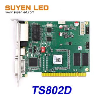 Лучшая цена LINSN Полноцветный Синхронный TS801D TS802 Светодиодный Экран Для Отправки Карты TS802D