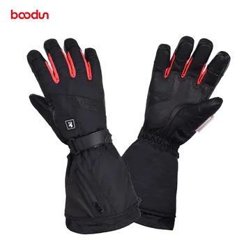 Лыжные перчатки с трансграничным электрическим подогревом, зимние велосипедные перчатки с тремя уровнями нагрева