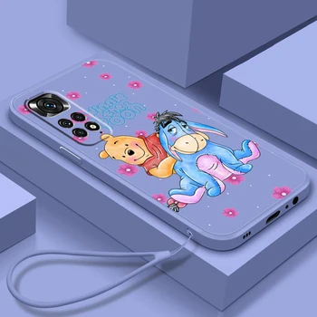 Милый чехол для телефона Disney Winnie Pooh для Redmi Note 12 11T 11S 11E 10S 10T 109T Pro Plus Liquid Rope
