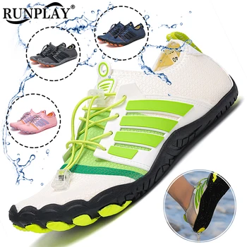 Мужская обувь для ходьбы босиком, мужская быстросохнущая водная обувь, Дренажная обувь для воды, Пляжные спортивные сандалии для плавания, кроссовки для йоги, дайвинга, серфинга.