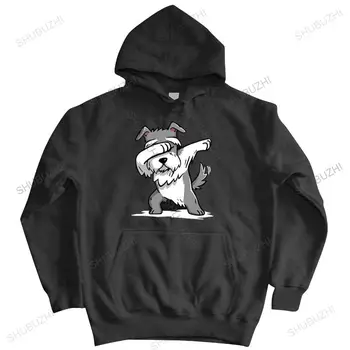 Мужская толстовка весенний пуловер Schnauzer Cute Dabbing hoodies Funny Dab Dance Gifzipper Бренд мужской хлопчатобумажной толстовки