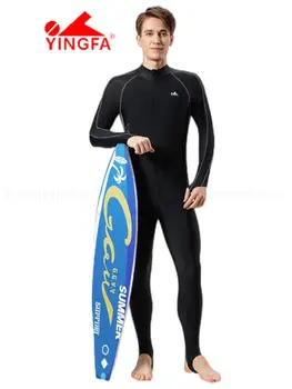 Мужской костюм для подводного плавания YINGFA, гидрокостюм для серфинга, купальник с длинным рукавом, сохраняющий тепло, быстро сохнущий, предотвращающий появление медуз, костюм для подводной охоты